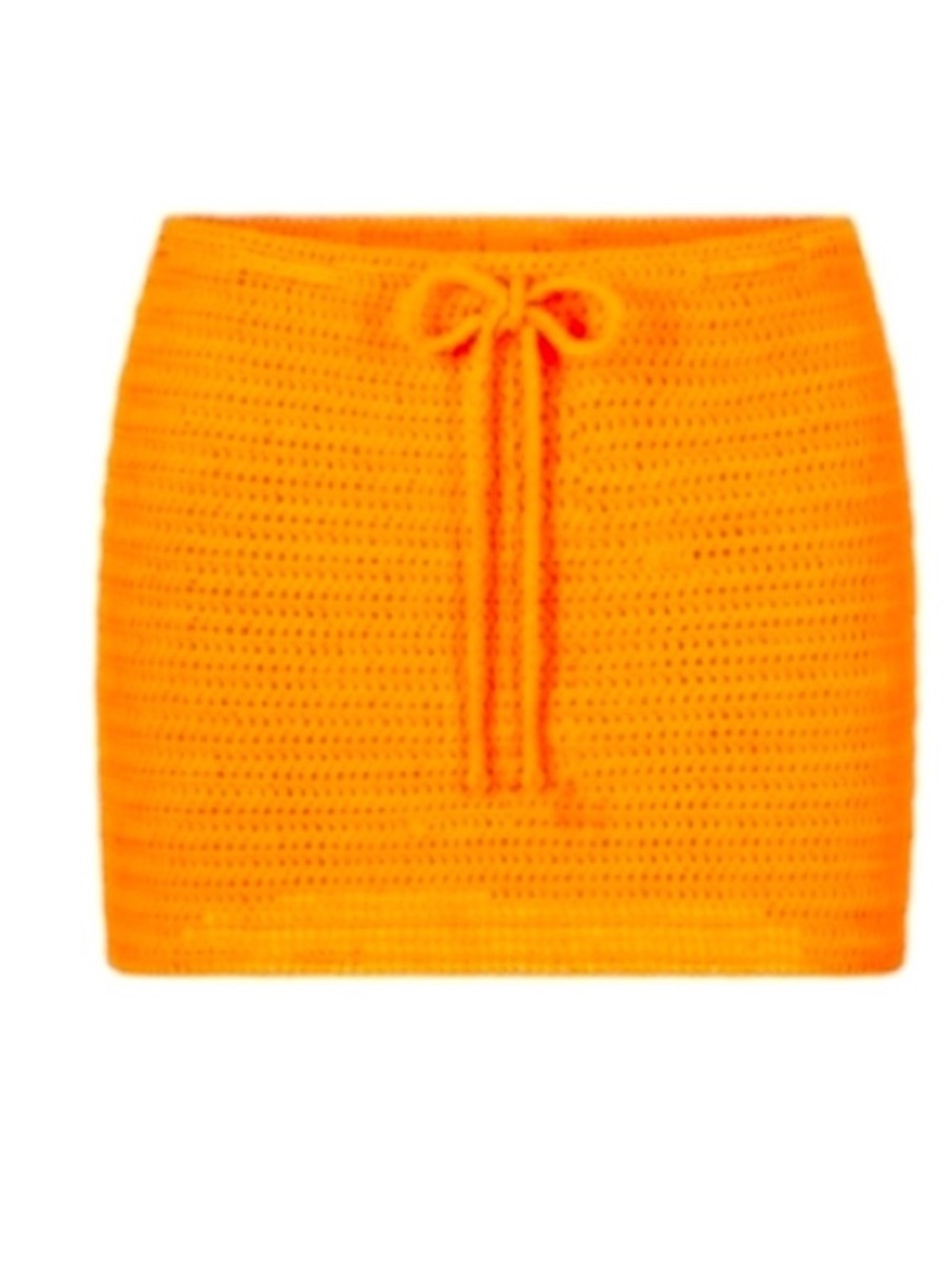 SKIMS, Crochet Swim Mini Skirt, Orange, Small, NWT!